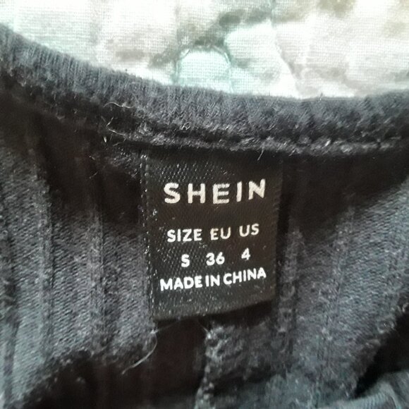 Women's Shein Size Small Black Shorts Bodysuit - Picture 5 of 5